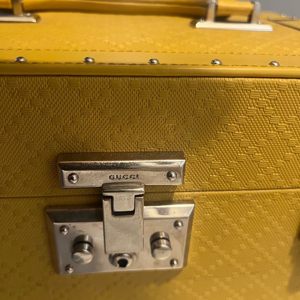 Gucci Yellow Travel Luggage Set